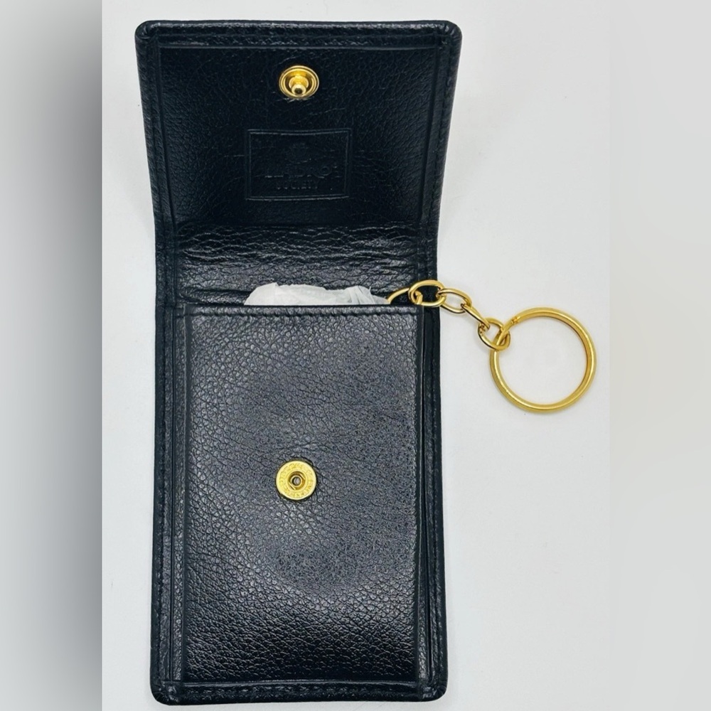 Vtg. Lladro Society Collector Leather Coin Purse & Key Chain W/ Dust Cover~New - Picture 4 of 9
